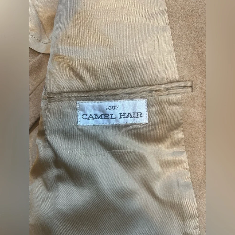 Nordstrom 100% Camel Hair Jacket N127-5 - Picture 9 of 10
